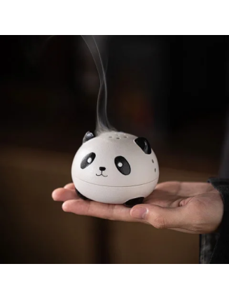 Mocoer Cute Panda Healing Ceramic Incense Burner Desk Decoration