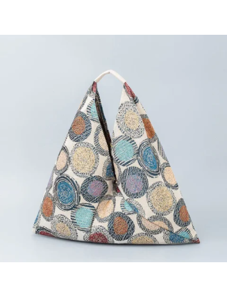 Mocoer Geometry Tiger Flowers Leopard Stripes Print Underarm Triangle Shoulder Bag