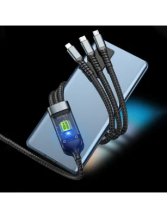 Limited time 49% off Transparent Luminous 3-in-1 Super Fast Charging Cable