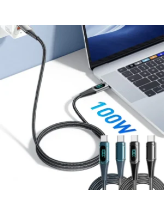 PD 100W Fast-charging and Fast-transmission Data Cable with Digital Display