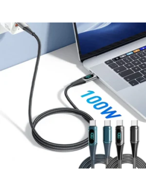 PD 100W Fast-charging and Fast-transmission Data Cable with Digital Display