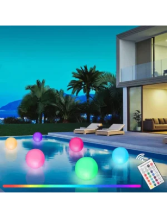 Pool Decoration – LED Light 16 Colors Luminous Beach Ball