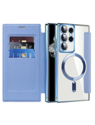Gift Choice-New Leather Textured Flip Phone Case For Samsung
