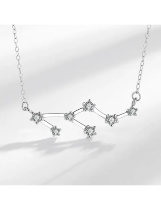 Mocoer 925 Sterling Silver 12 Constellations of the Zodiac Astrology Blessing Necklace Pendant