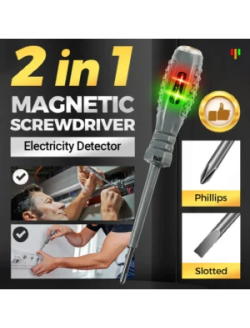 2-in-1 High Torque Strong Magnetic Screwdriver Electricity Detector