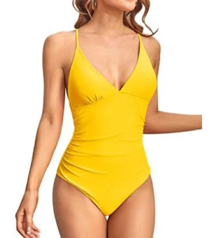 Feminine Charm Swimsuits Maximum Freedom For Women-Neon Yellow